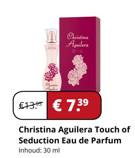 Christina Aguilera   eau de parfum folder aanbieding bij  Voordeeldrogisterij.nl - details