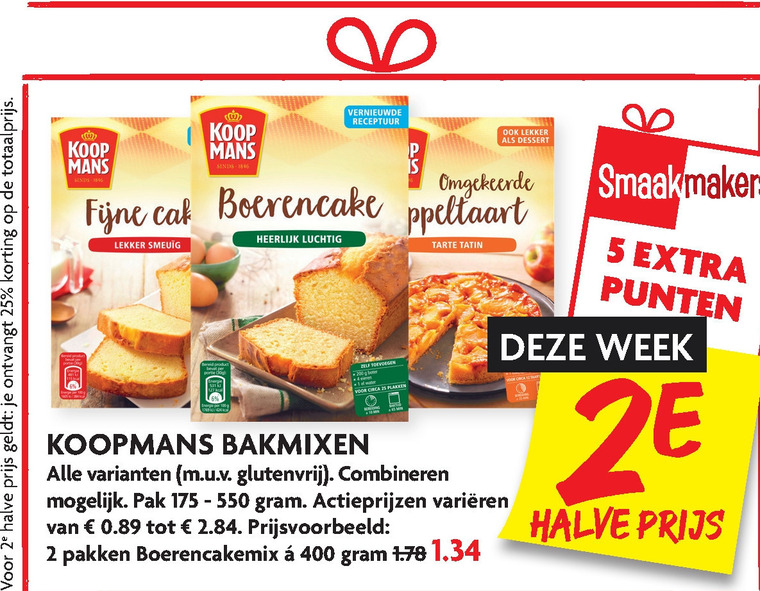 Koopmans   bakmix, cakemix folder aanbieding bij  Dekamarkt - details