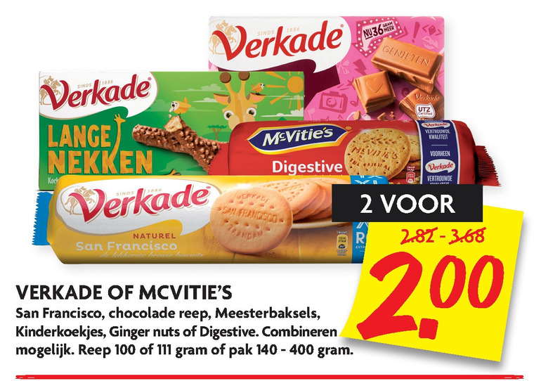 McVities   chocolade, biscuits folder aanbieding bij  Dekamarkt - details