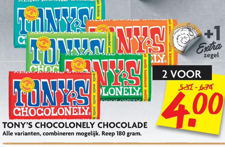 Tony Chocolony   chocolade folder aanbieding bij  Dekamarkt - details