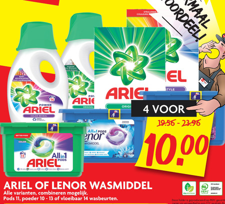 Lenor   wasmiddel folder aanbieding bij  Dekamarkt - details