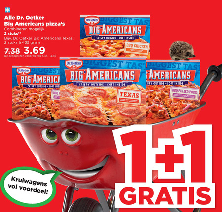 Dr Oetker   diepvriespizza folder aanbieding bij  Plus - details