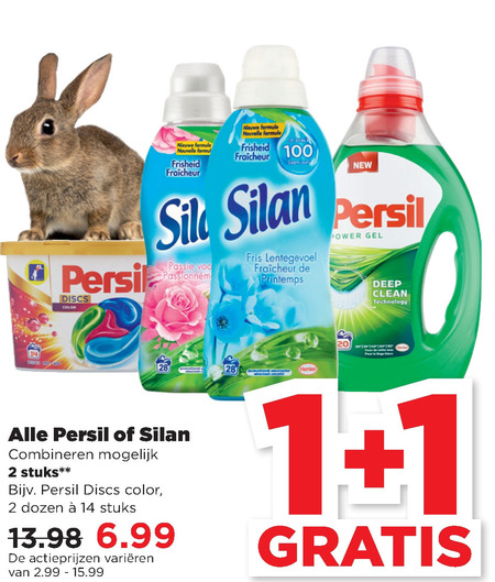 Persil   wasverzachter, wasmiddel folder aanbieding bij  Plus - details