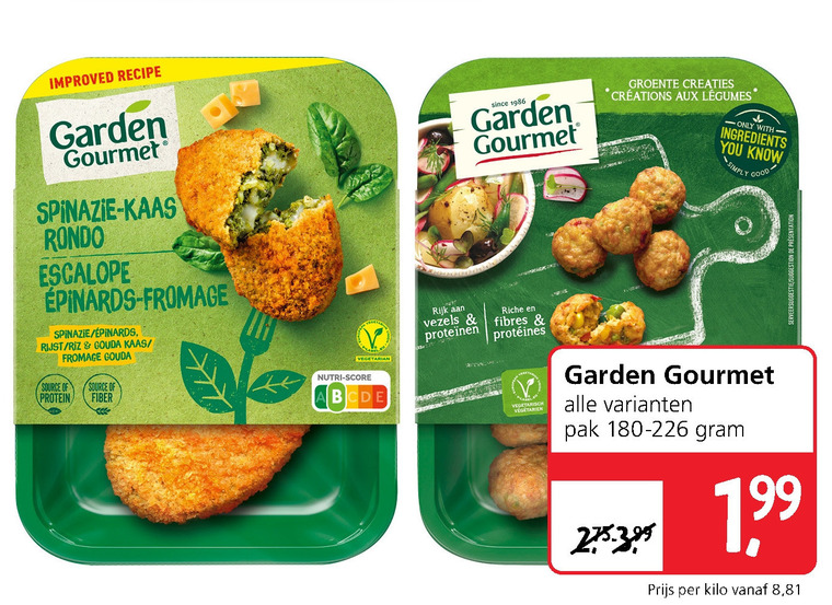 Garden Gourmet   vegetarisch folder aanbieding bij  Jan Linders - details