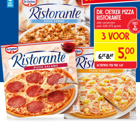 Dr Oetker   diepvriespizza folder aanbieding bij  Jan Linders - details