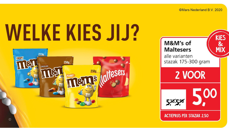 Maltesers   chocolade, chocoladepindas folder aanbieding bij  Jan Linders - details