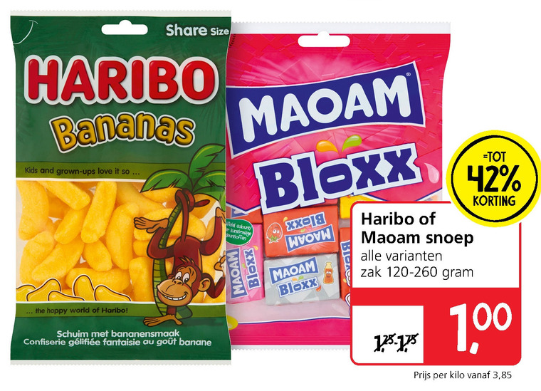 Haribo   snoep folder aanbieding bij  Jan Linders - details