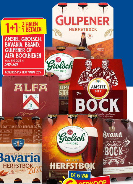 Gulpener   bokbier folder aanbieding bij  Jan Linders - details