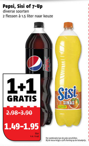 Pepsi   frisdrank, cola folder aanbieding bij  Poiesz - details