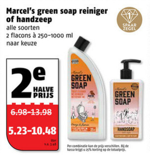 Marcels Green Soap   handzeep folder aanbieding bij  Poiesz - details