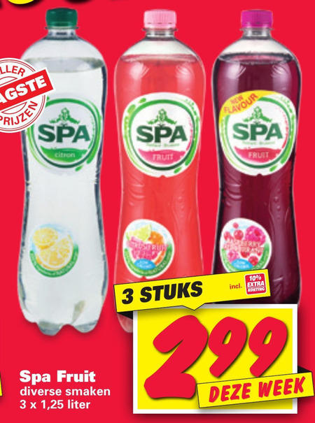 Spa en Fruit   fruitdrank folder aanbieding bij  Nettorama - details