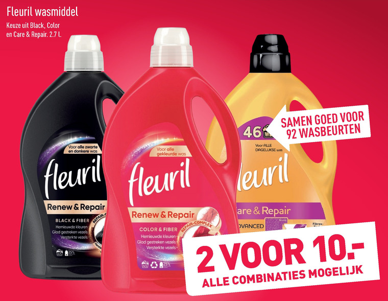 Fleuril   wasmiddel folder aanbieding bij  Aldi - details