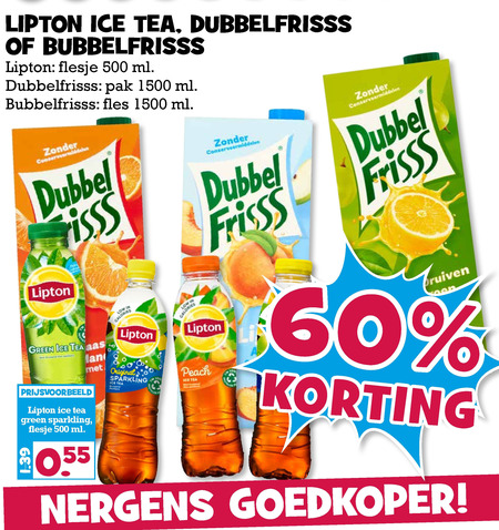 Dubbelfrisss   fruitdrank, frisdrank folder aanbieding bij  Boons Markt - details