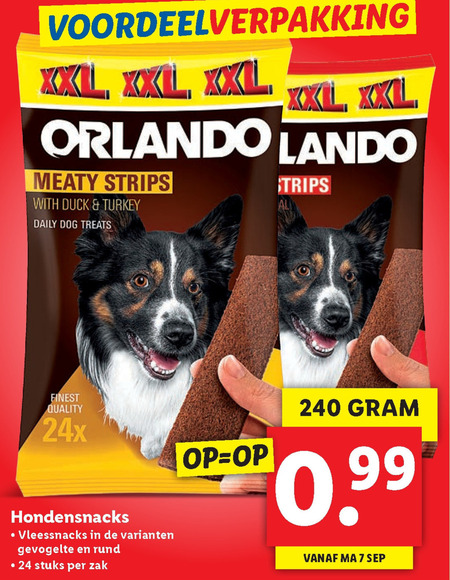 Orlando   hondensnacks folder aanbieding bij  Lidl - details