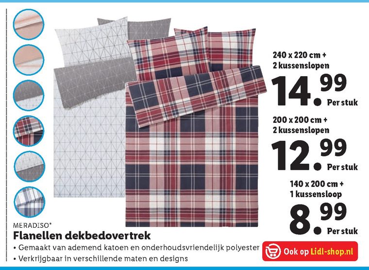 Meradiso   dekbedovertrek folder aanbieding bij  Lidl - details