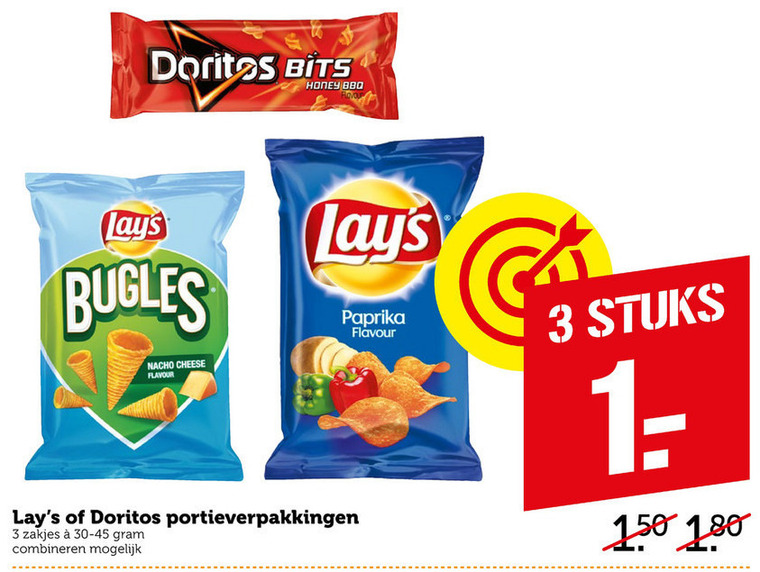 Doritos   chips, zoutje folder aanbieding bij  Coop - details