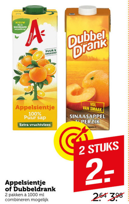 Appelsientje   fruitdrank folder aanbieding bij  Coop - details