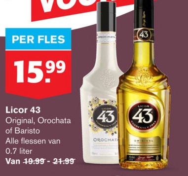 Licor 43   likeur folder aanbieding bij  Hoogvliet - details