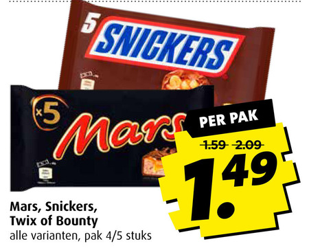 Bounty   chocoladereep folder aanbieding bij  Boni - details