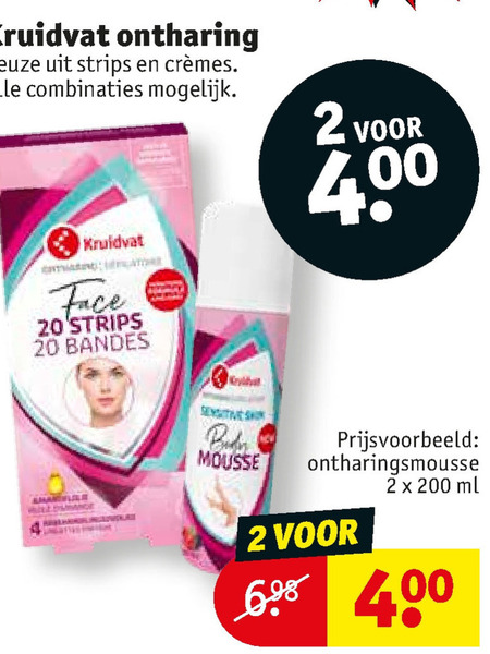 Kruidvat Huismerk   ontharingsstrips, ontharing folder aanbieding bij  Kruidvat - details