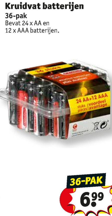 Kruidvat Huismerk   batterij folder aanbieding bij  Kruidvat - details