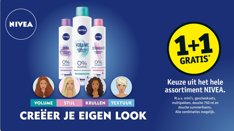 Nivea   gezichtsverzorging, bodylotion folder aanbieding bij  Kruidvat - details