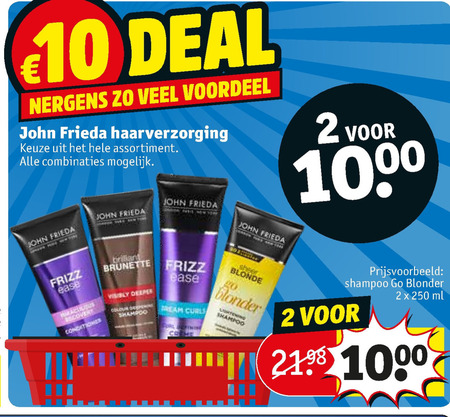 John Frieda   haarverzorging, conditioner folder aanbieding bij  Kruidvat - details