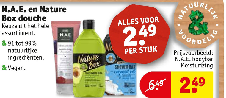 Nature Box   douchegel, shampoo folder aanbieding bij  Kruidvat - details