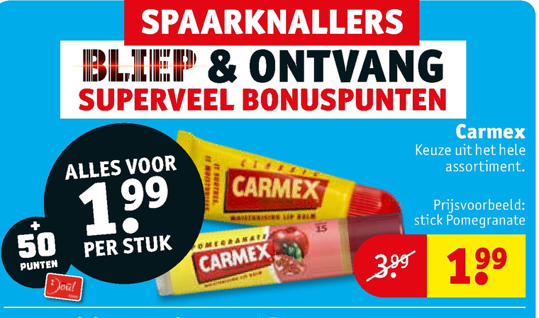 Carmex   lippenbalsem folder aanbieding bij  Kruidvat - details