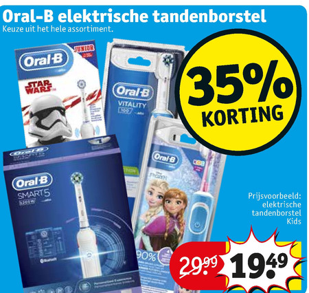 Braun Oral-B   electrische tandenborstel, elektrische kindertandenborstel folder aanbieding bij  Kruidvat - details