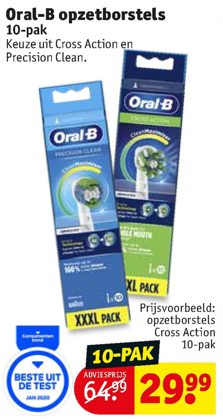 Braun Oral-B   opzetborstel folder aanbieding bij  Kruidvat - details