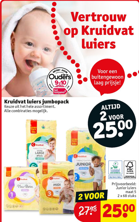 Kruidvat Huismerk   luiers folder aanbieding bij  Kruidvat - details