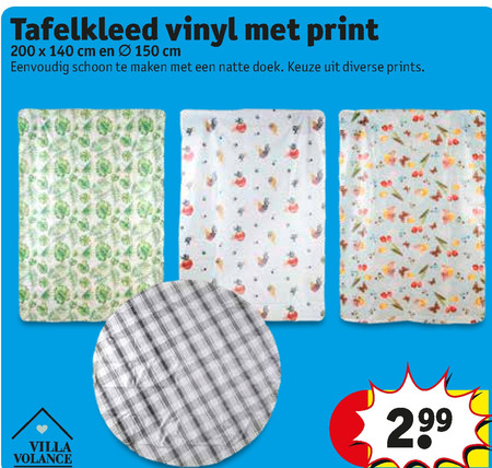 tafelzeil folder aanbieding bij details