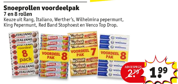 Italiano   snoep, pepermunt folder aanbieding bij  Kruidvat - details