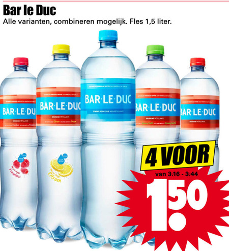 Bar le Duc   fruitdrank folder aanbieding bij  Dirk - details