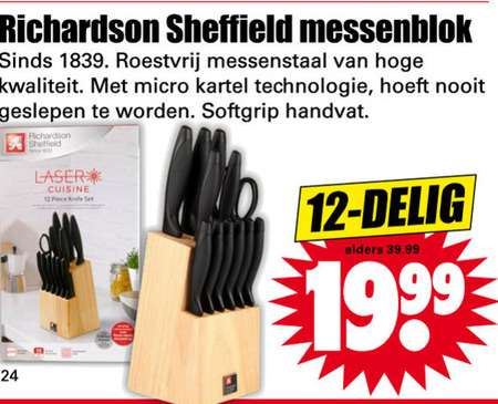 Richardson Sheffield   messenblok folder aanbieding bij  Dirk - details