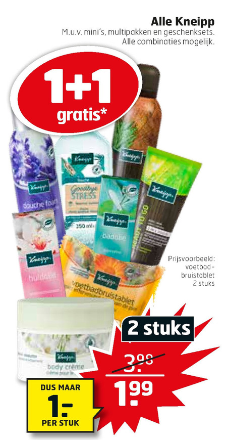 Kneipp   douchegel, badolie folder aanbieding bij  Trekpleister - details