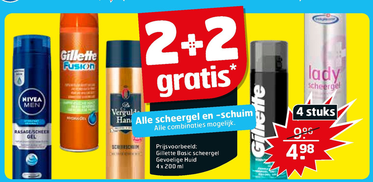 Alle merken   scheergel, scheerschuim folder aanbieding bij  Trekpleister - details