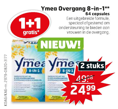 Ymea   voedingssupplement folder aanbieding bij  Trekpleister - details