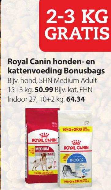 Royal Canin   hondenvoer, kattenvoer folder aanbieding bij  Pets Place - details