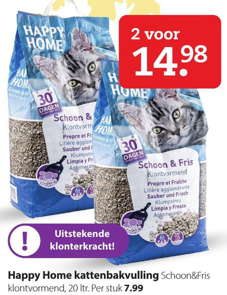 Afstotend Geef energie abortus Happy Home kattenbakvulling folder aanbieding bij Pets Place - details Afstotend Geef energie abortus Happy Home kattenbakvulling folder aanbieding bij Pets Place - details
