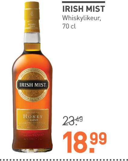 Irish Mist   likeur folder aanbieding bij  Gall & Gall - details