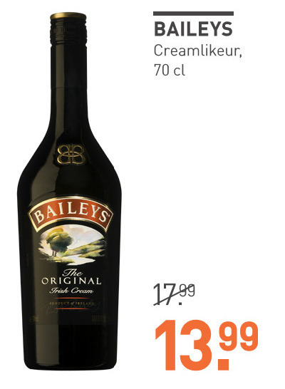 Baileys   likeur folder aanbieding bij  Gall & Gall - details