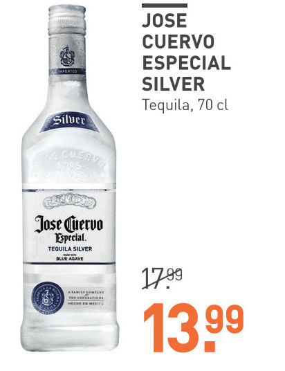 Jose Cuervo 1800   tequila folder aanbieding bij  Gall & Gall - details