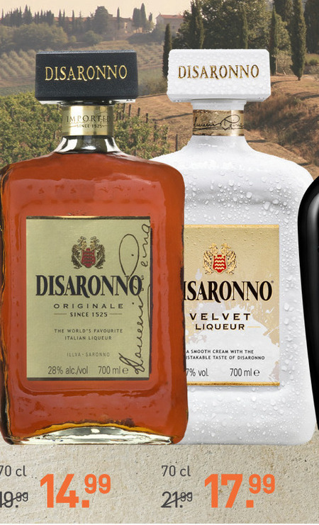 Disaronno   amaretto folder aanbieding bij  Gall & Gall - details