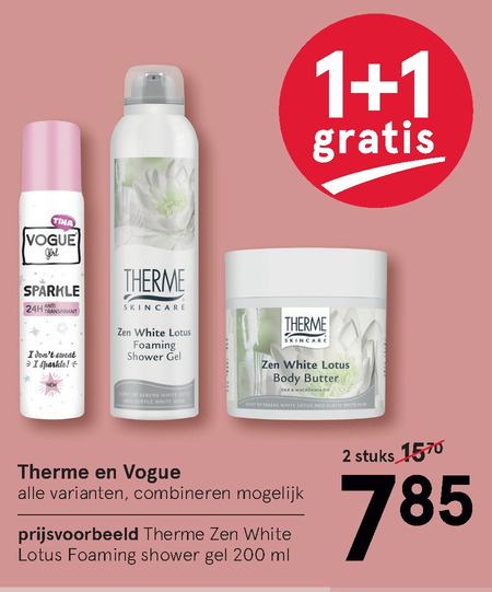 Vogue   douchegel, deodorant folder aanbieding bij  Etos - details