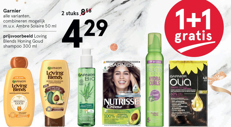 Garnier Olia   haarkleuring, conditioner folder aanbieding bij  Etos - details