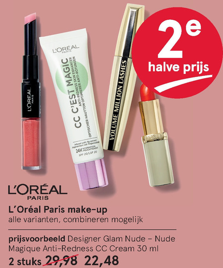 L Oreal   mascara, cosmetica folder aanbieding bij  Etos - details