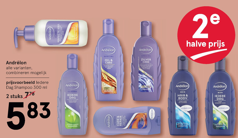 Andrelon   shampoo, hairspray folder aanbieding bij  Etos - details