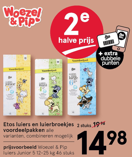 Etos Huismerk   luierbroekjes, luiers folder aanbieding bij  Etos - details